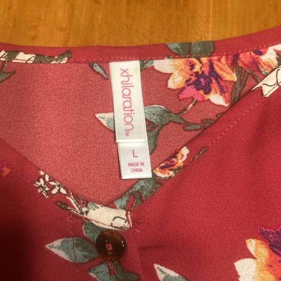 Xhilaration Floral Sleeveless V-Neck Pleated Midi Sun Dress - Picture 4 of 10